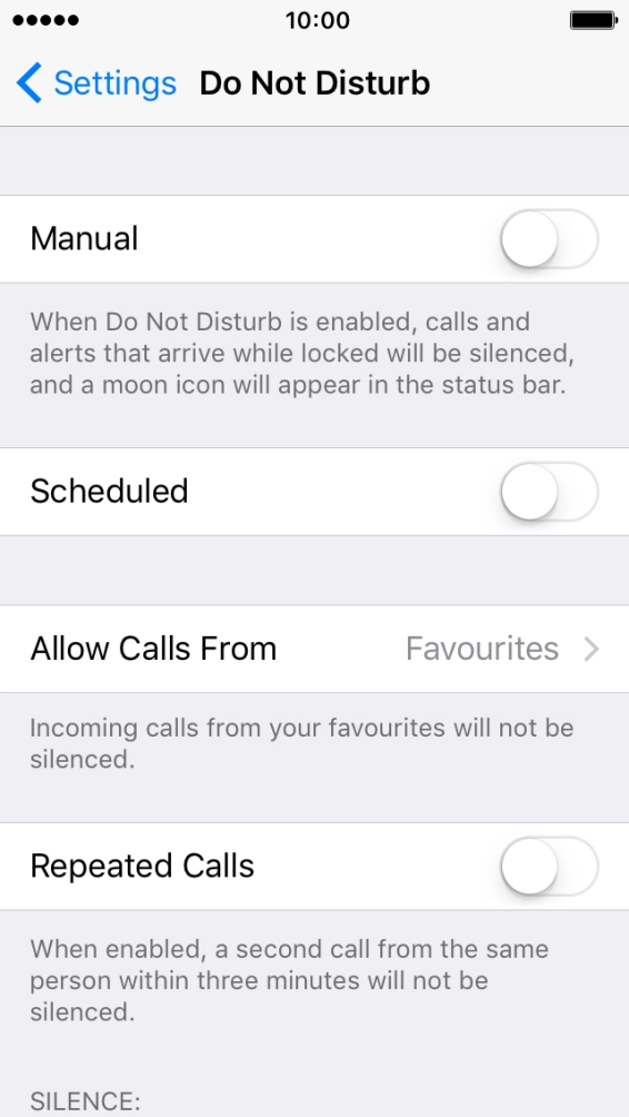 Press the indicator next to Press the indicator next to