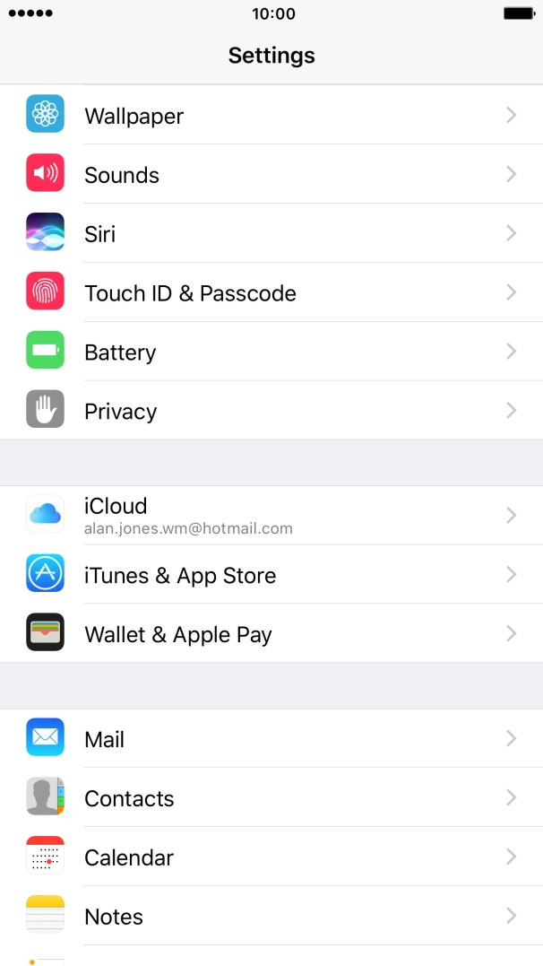 Press iTunes & App Stores.