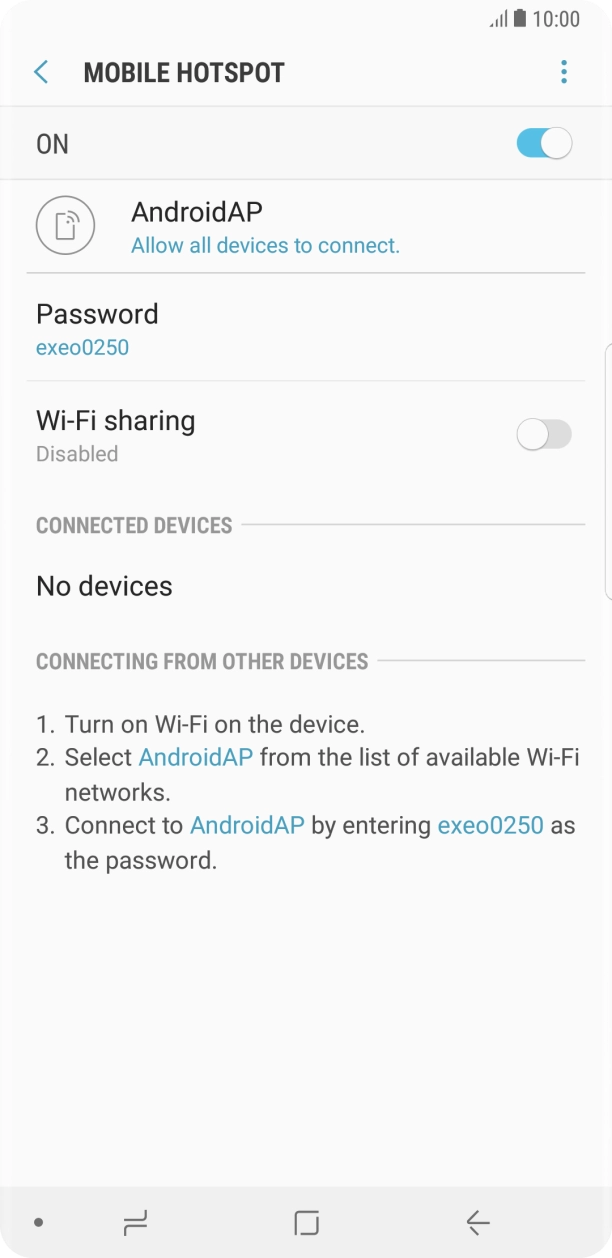 Press the Home key to return to the home screen.