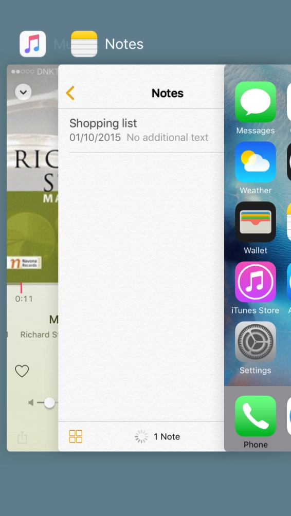 Slide the required application upwards to end it. Slide the required application upwards to end it.