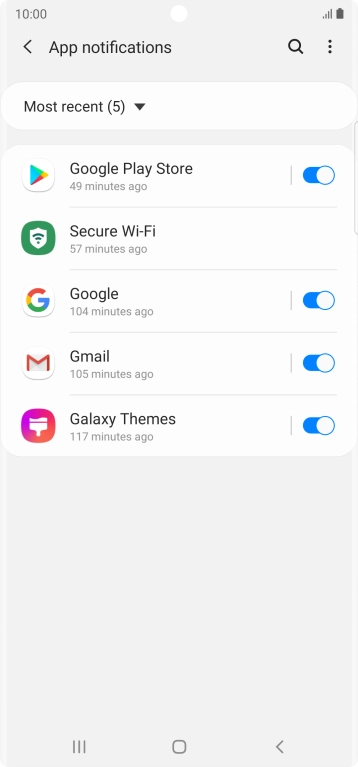 Press the drop down list. Press the drop down list.