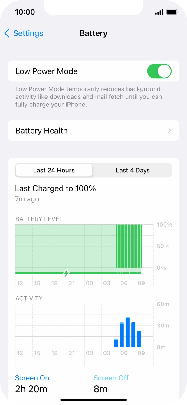 Slide your finger upwards starting from the bottom of the screen to return to the home screen.