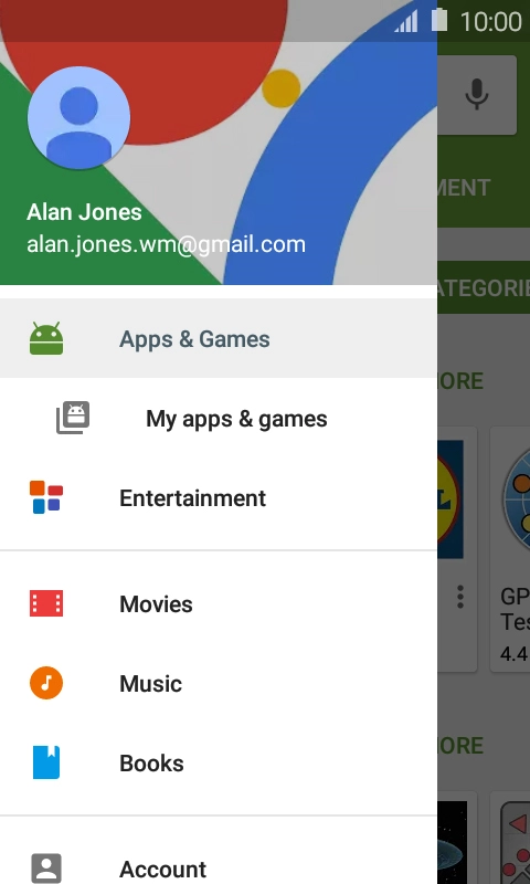Press My apps & games.