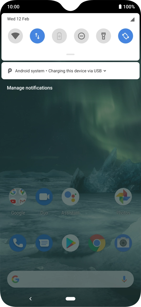 Press Android system.