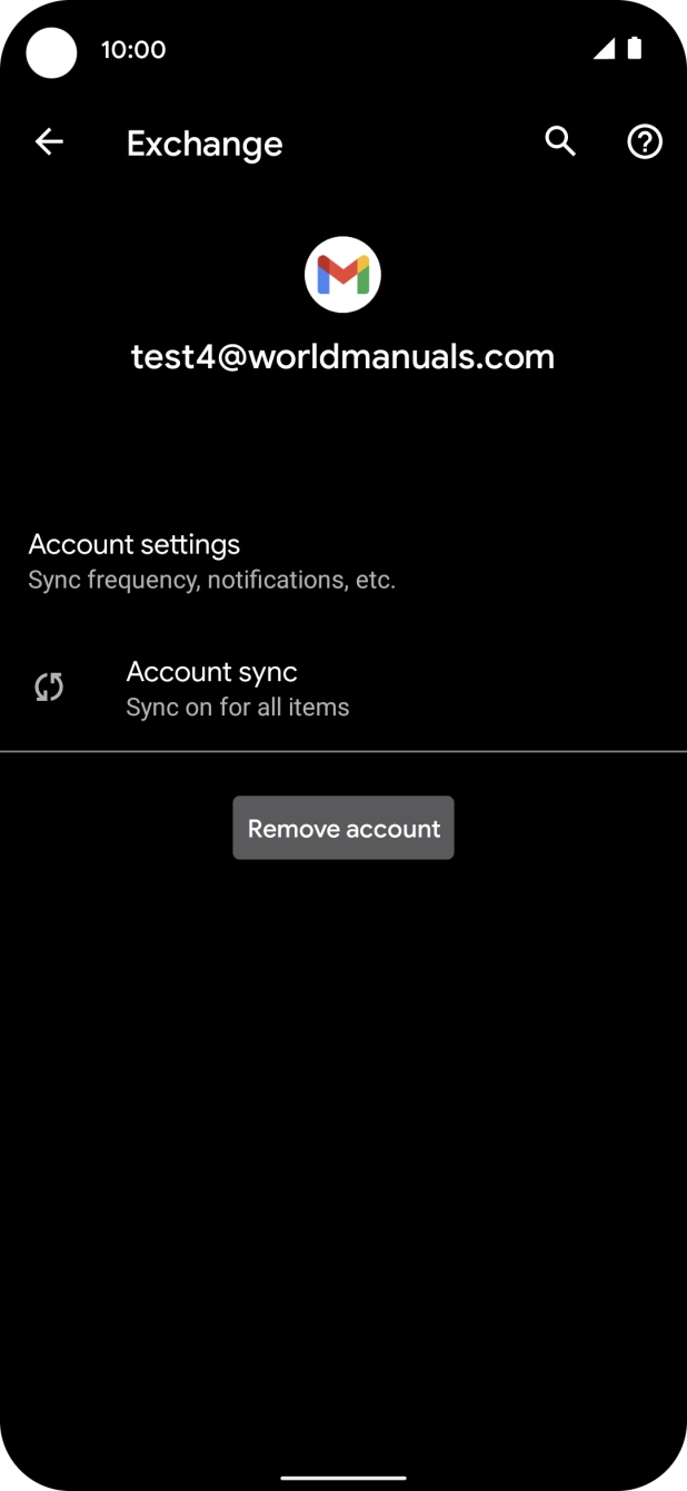 Press Account settings.