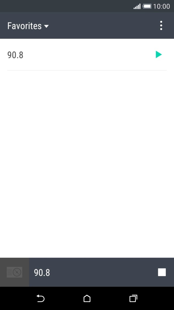 Press the required channel.