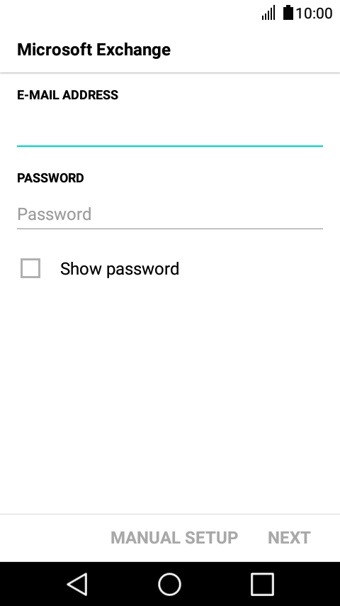 Press the field below 