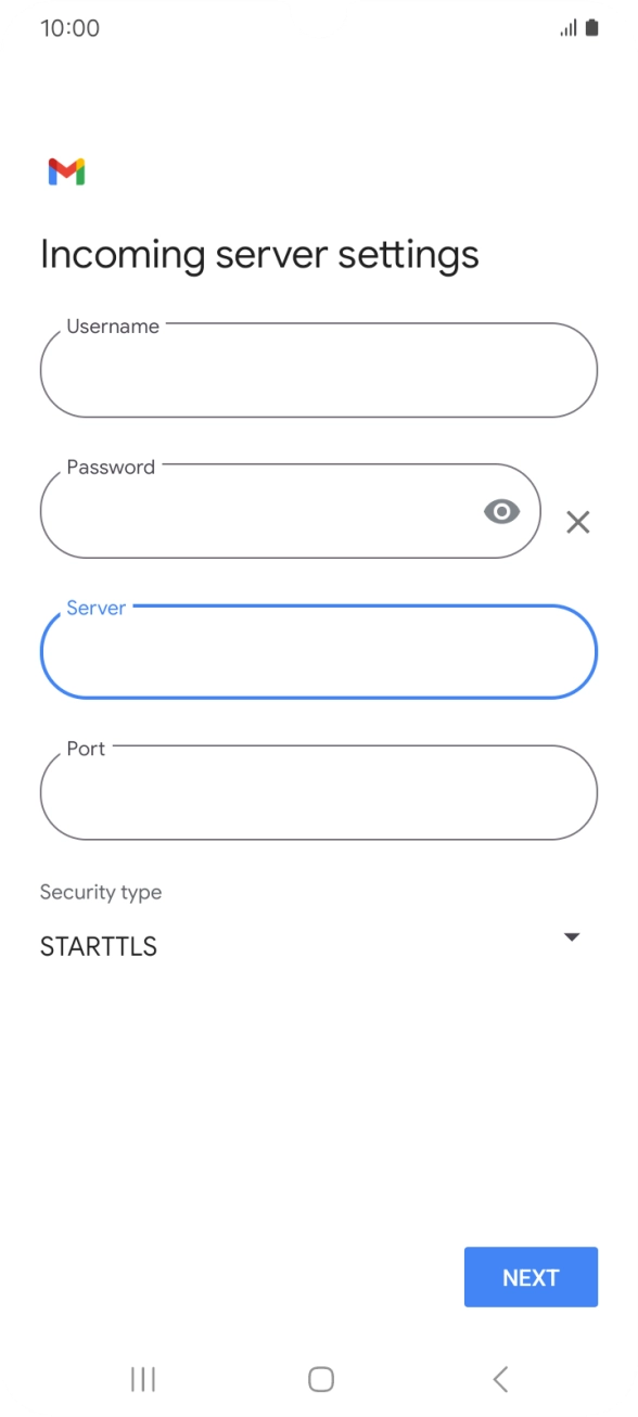 Press the field below 