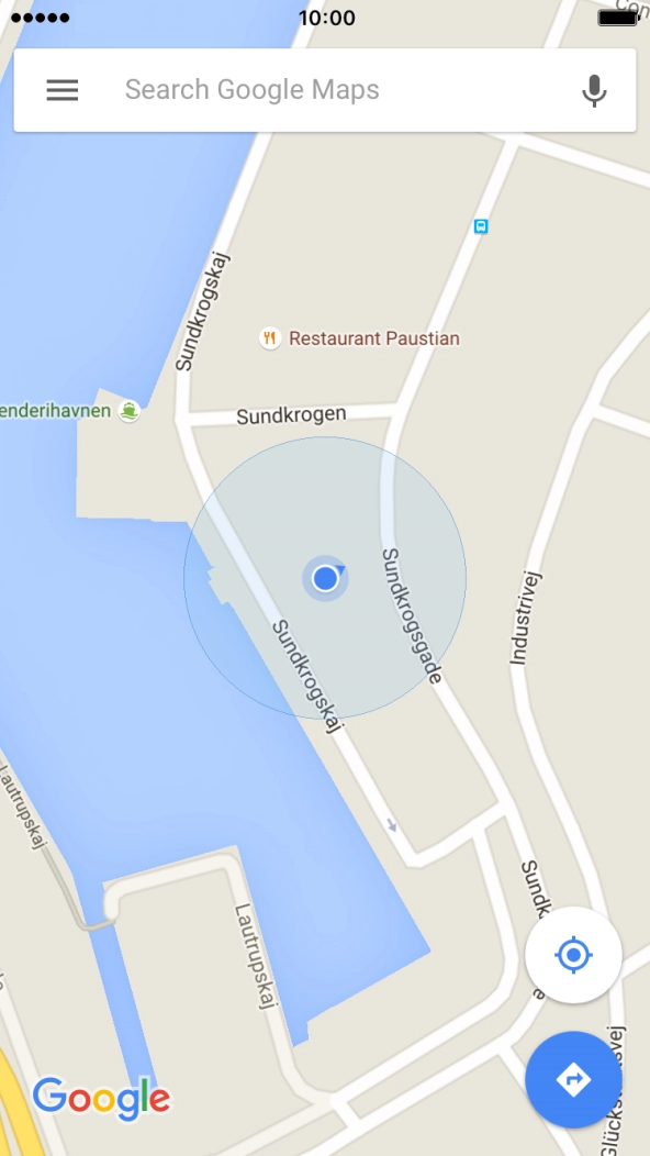 Press Search Google Maps and key in the required search word. Press Search Google Maps and key in the required search word.