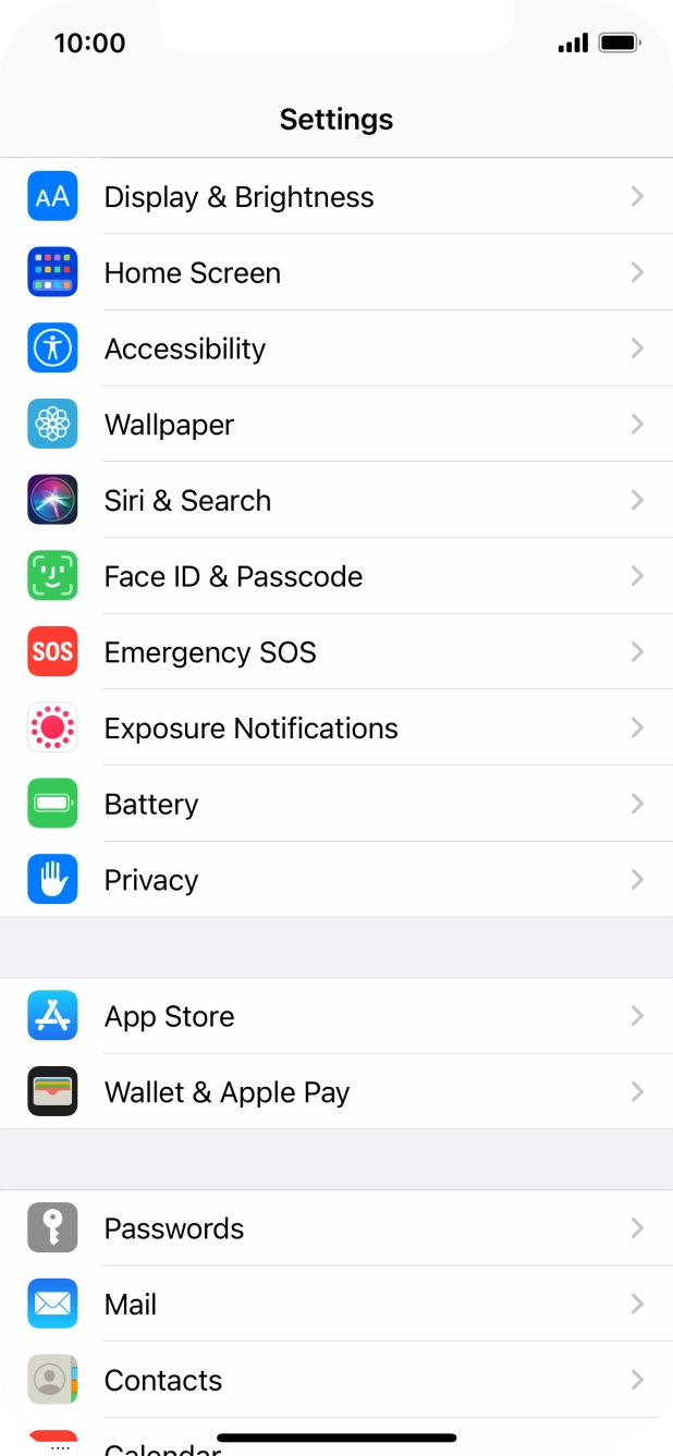 Press Face ID & Passcode. Press Face ID & Passcode.