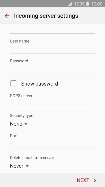 Press the drop down list below Press the drop down list below