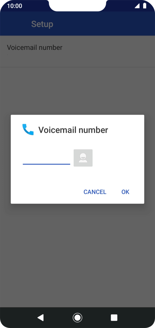 Key in +61101 and press OK.