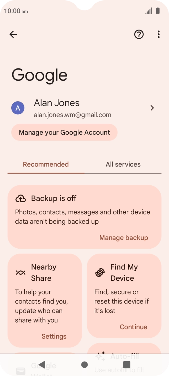 Press Find My Device.