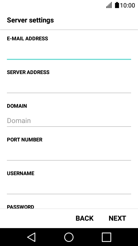 Press the field below 