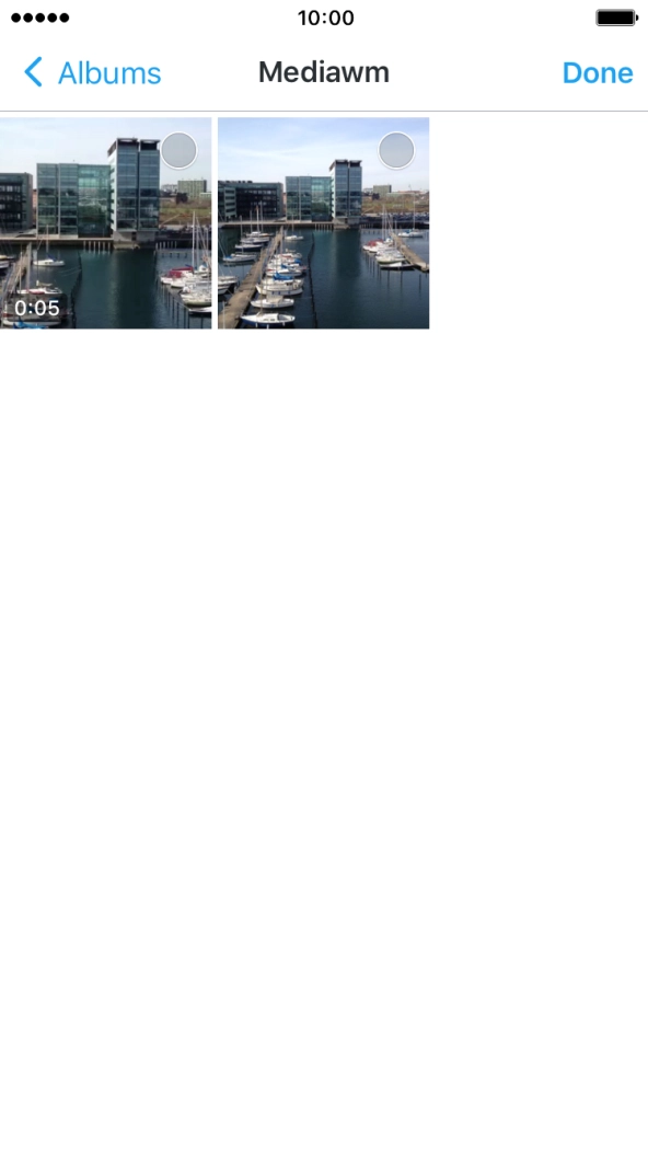 Press the required picture. Press the required picture.