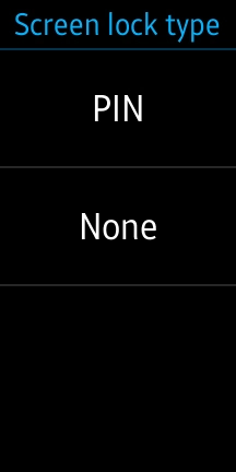 Press PIN and key in a 4-digit PIN twice.