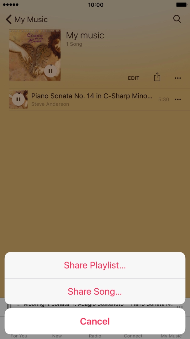 Press Share Song....