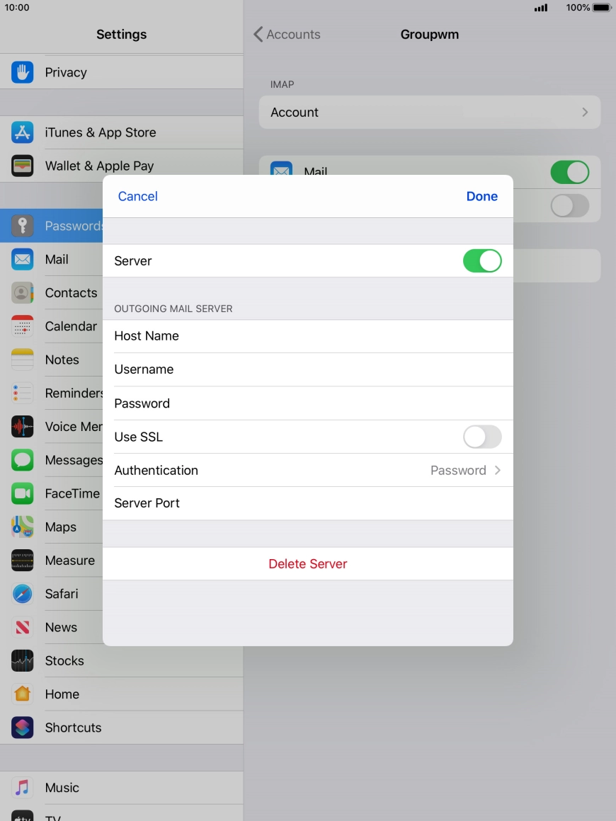 Press the indicator next to Press the indicator next to