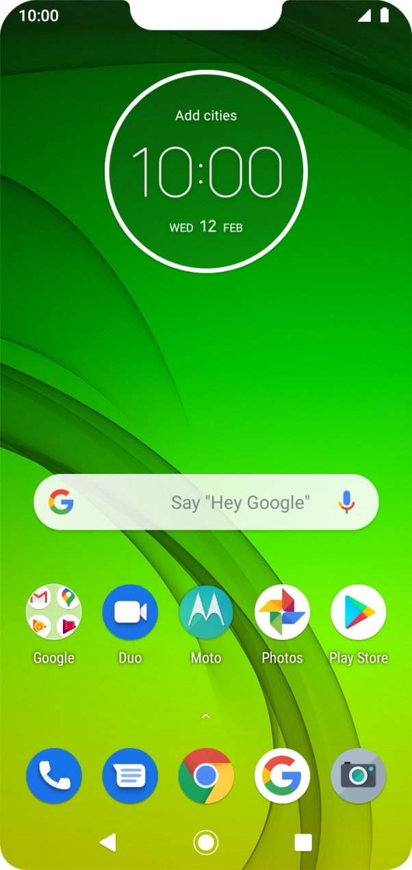 Slide two fingers downwards starting from the top of the screen.