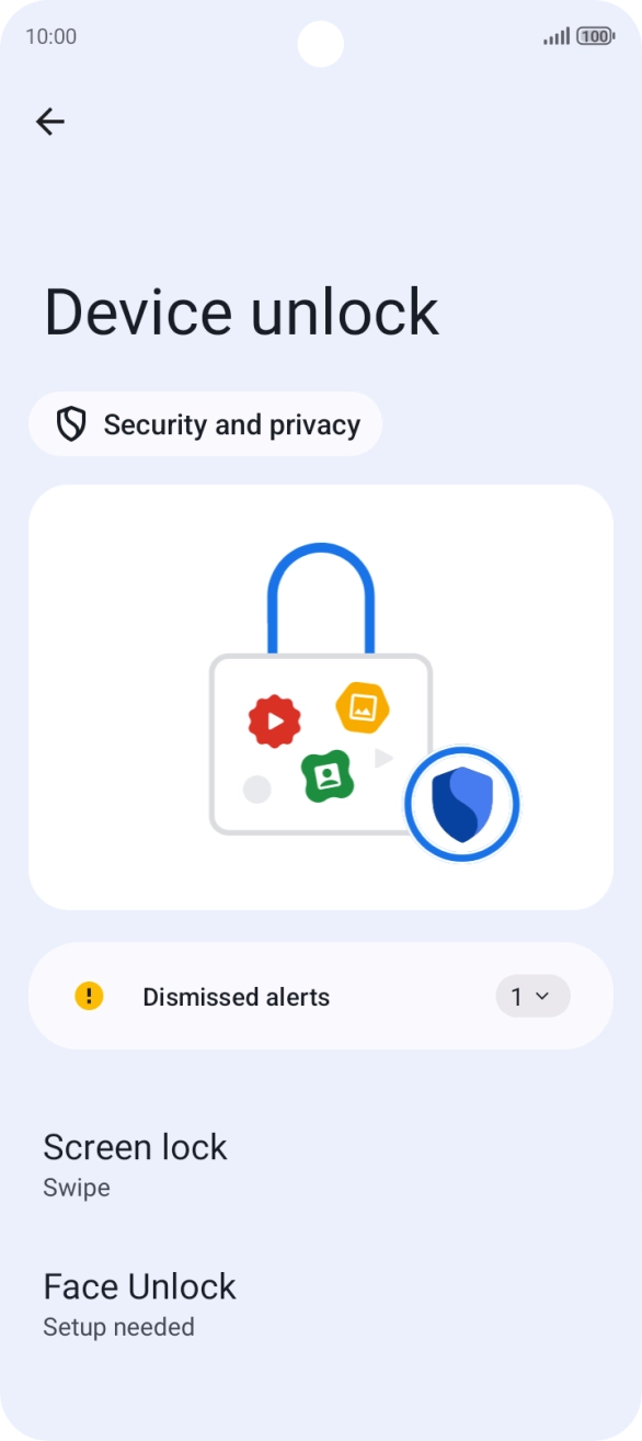 Press Screen lock. Press Screen lock.