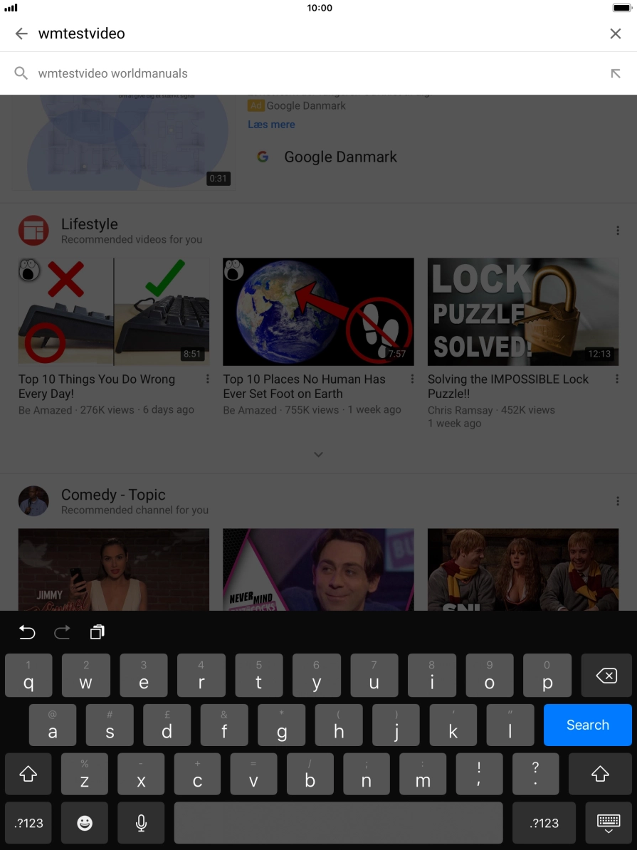 Key in the required search word and press Search. Key in the required search word and press Search.