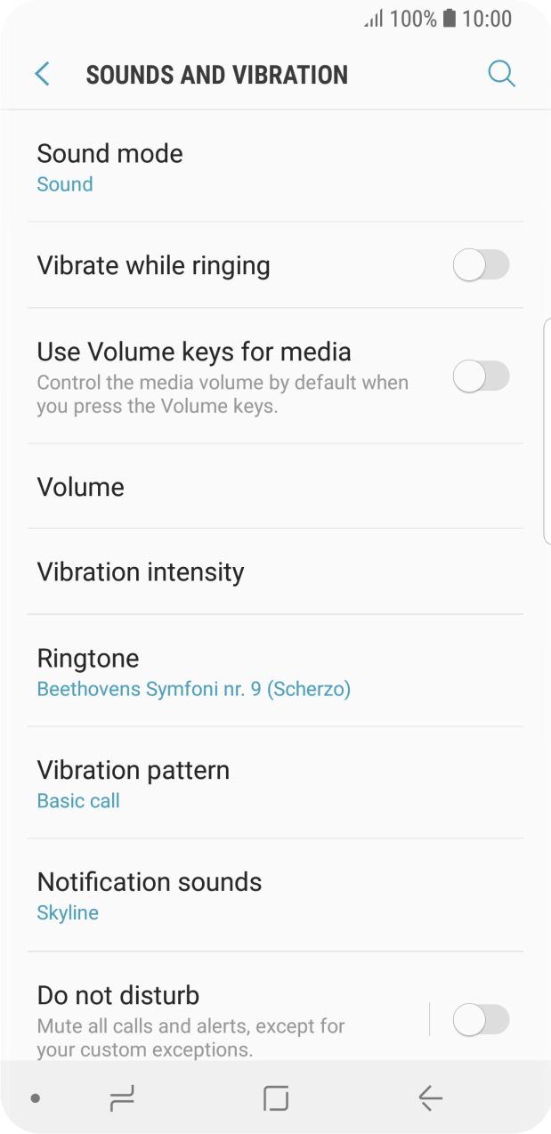 Press the Home key to return to the home screen.
