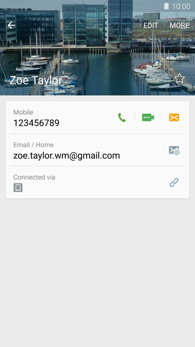 Press the Home key to return to the home screen.