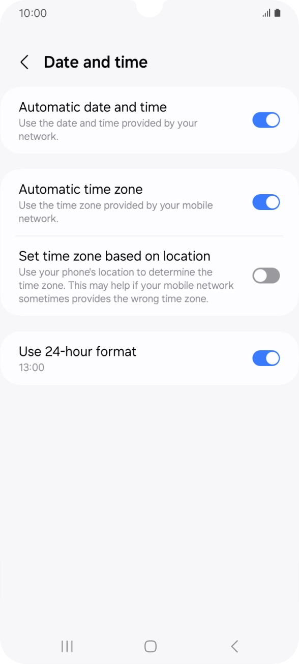 Press the Home key to return to the home screen.