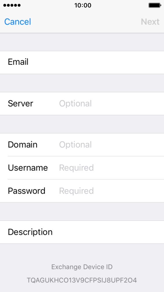 Press Server and key in the server address.
