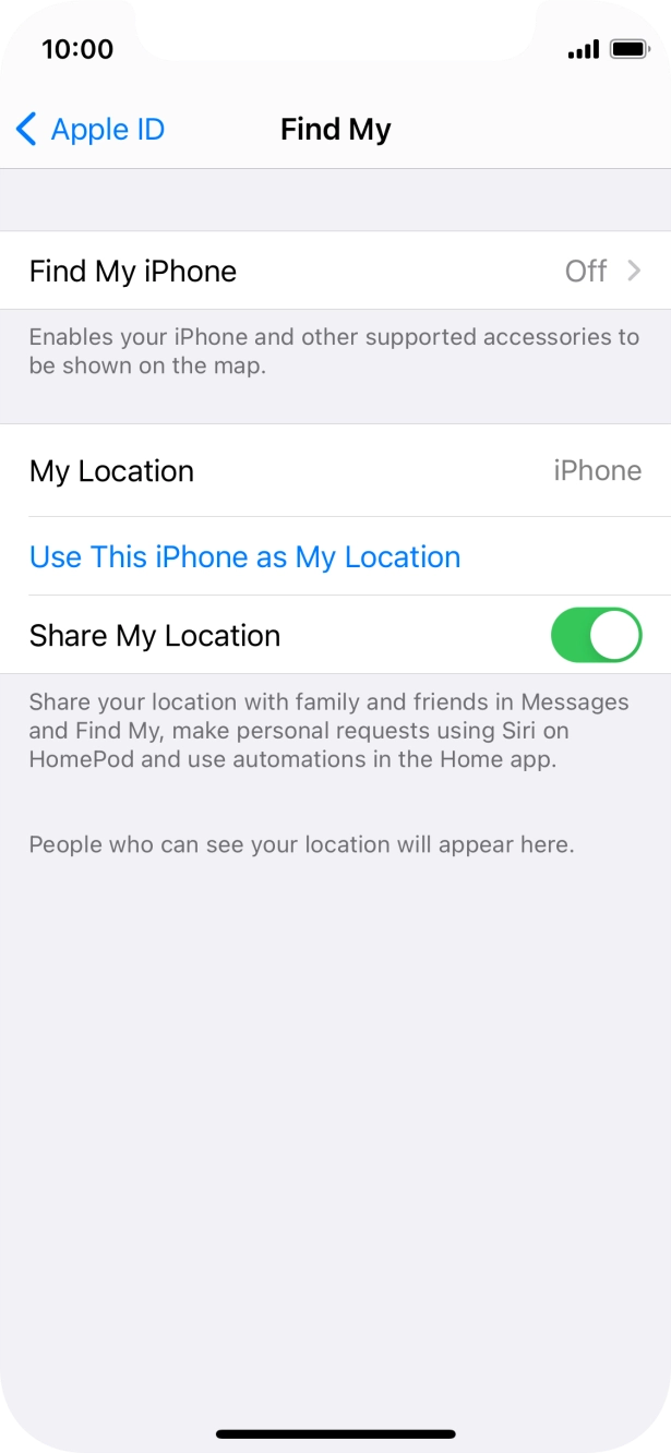 Press Find My iPhone. Press Find My iPhone.