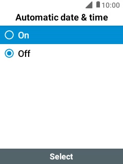 Select On to turn on the function.
