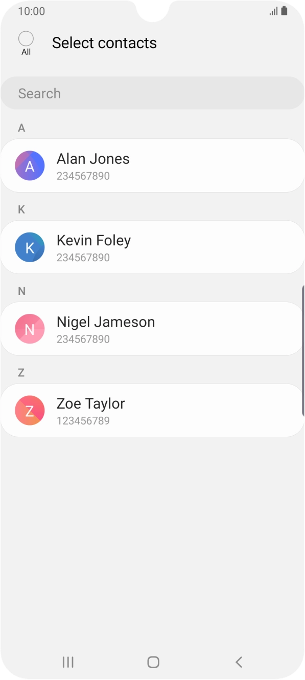 Press the field above 