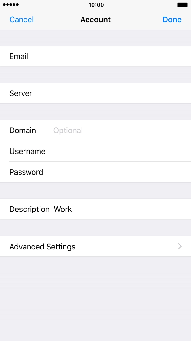 Press Advanced Settings.