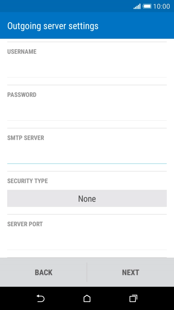 Press the field below 