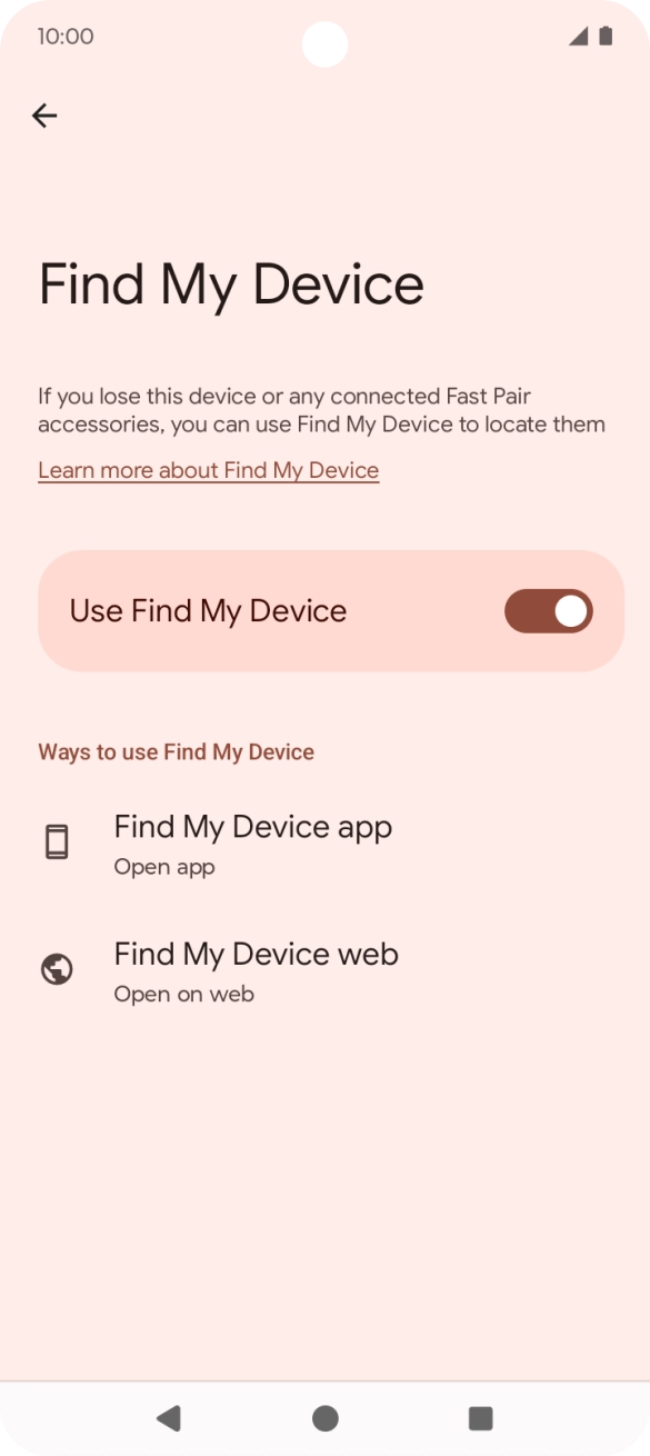 Press the Home key to return to the home screen.