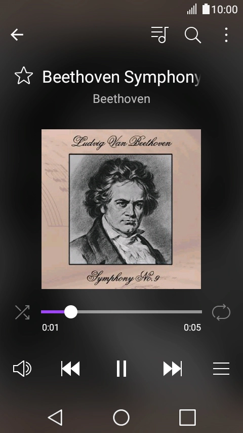 Press arrow right to go to the next audio file.
