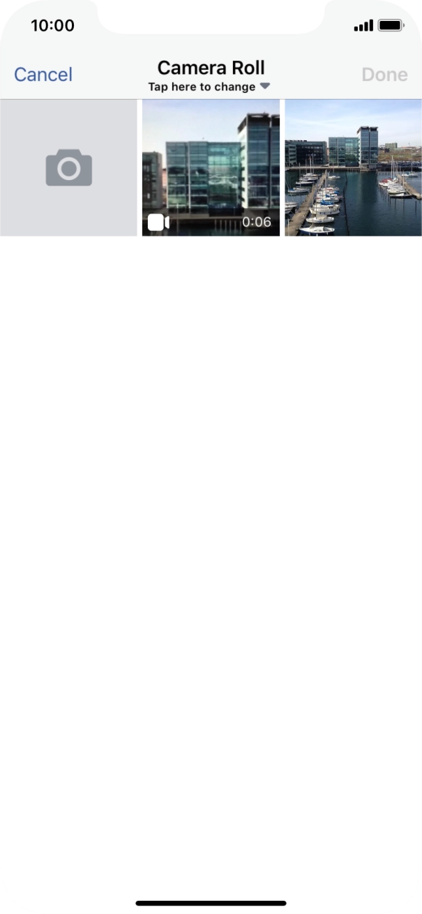 Press the required picture or video clip.