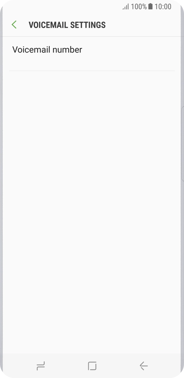 Press Voicemail number.