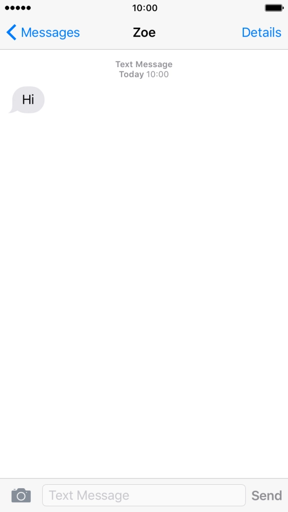 Press the text input field.