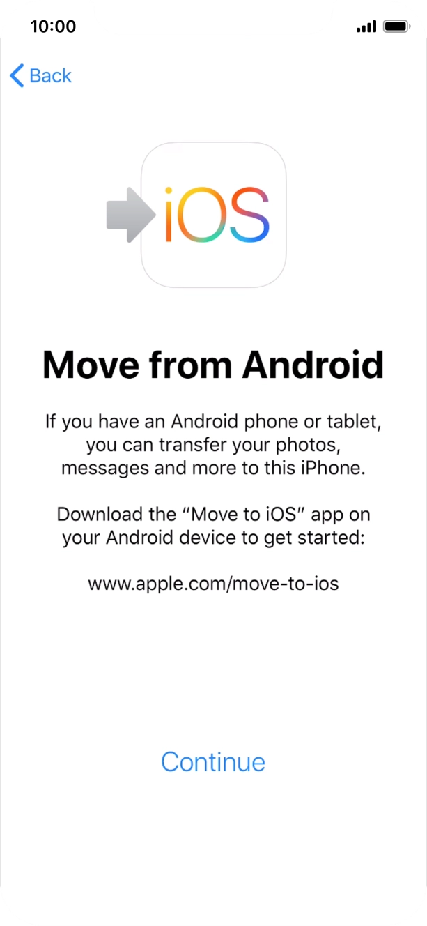 To transfer content to your phone, you need to install the app 