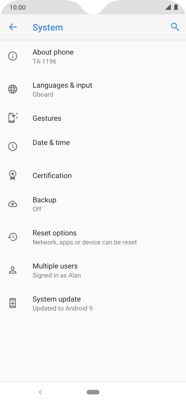 Press Reset options. Press Reset options.