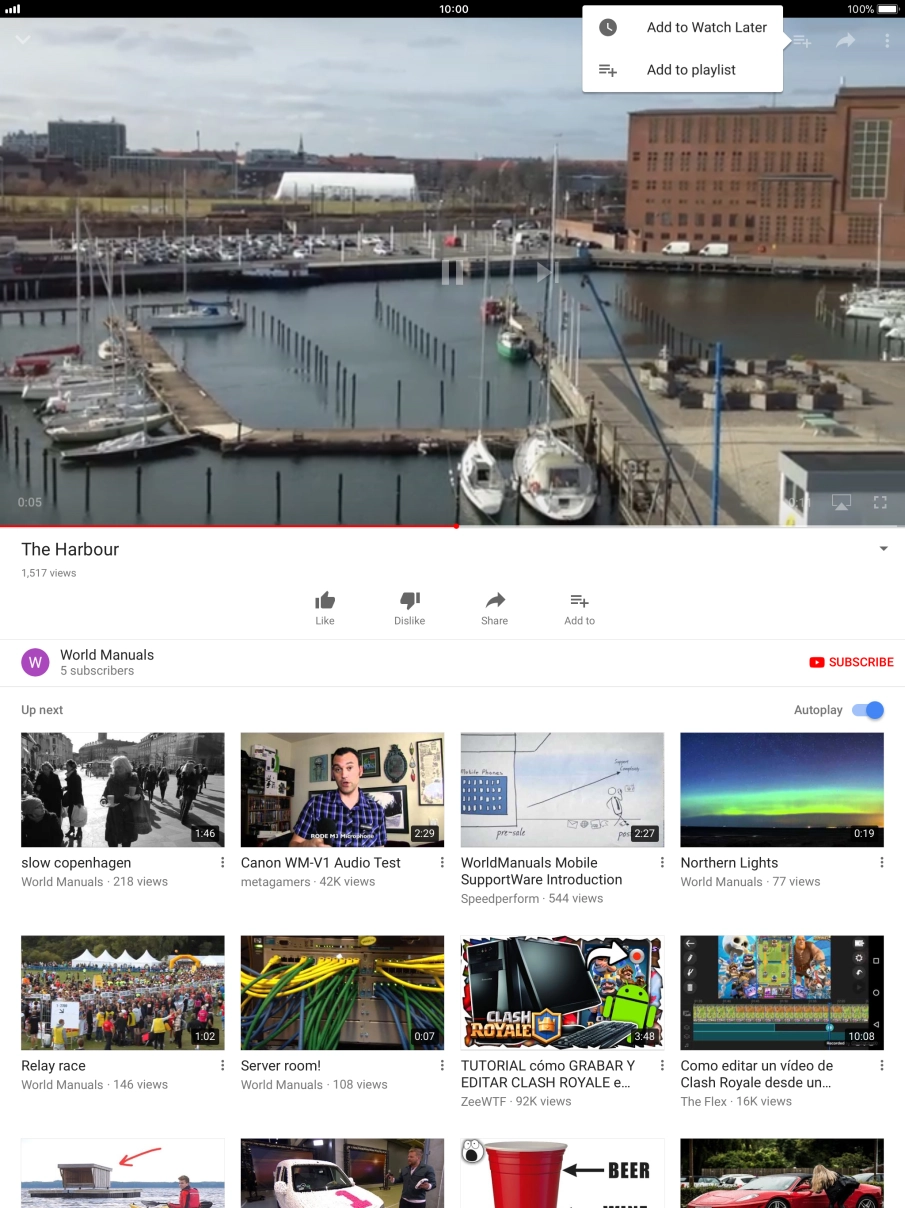 Press Add to playlist.