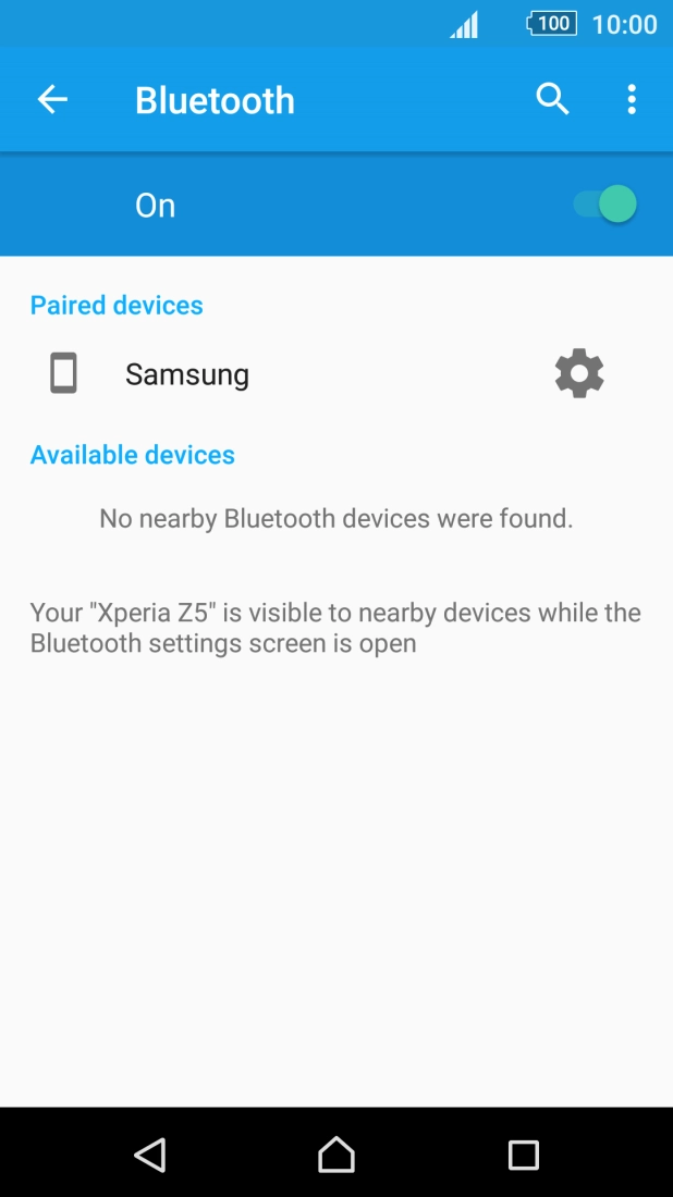 Press the Home key to return to the home screen.