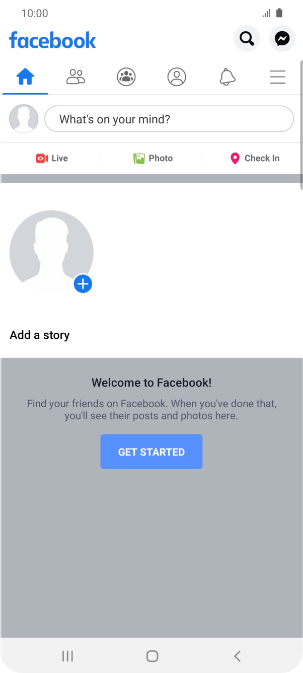 Press the text input field.