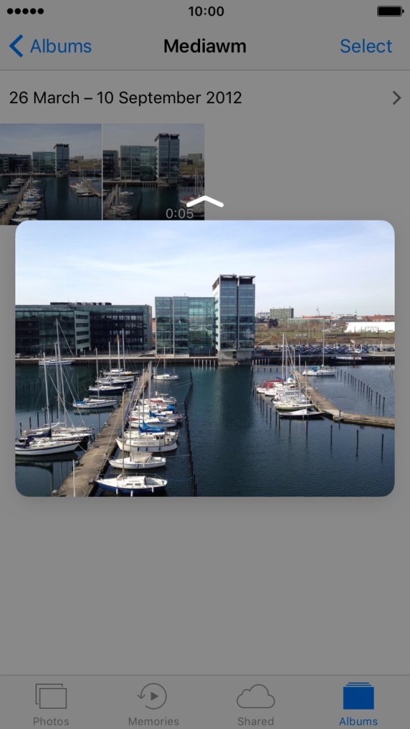 Drag the picture upwards..