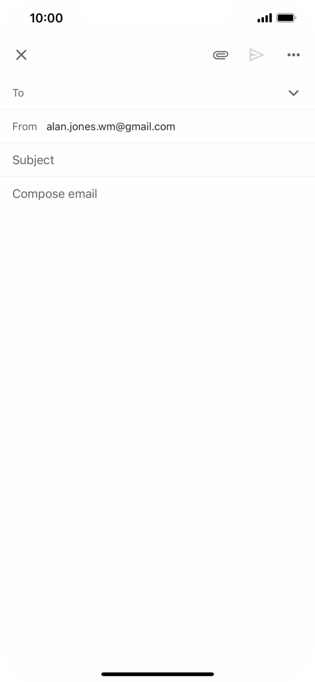 Press To and key in the first letters of the recipient's name.