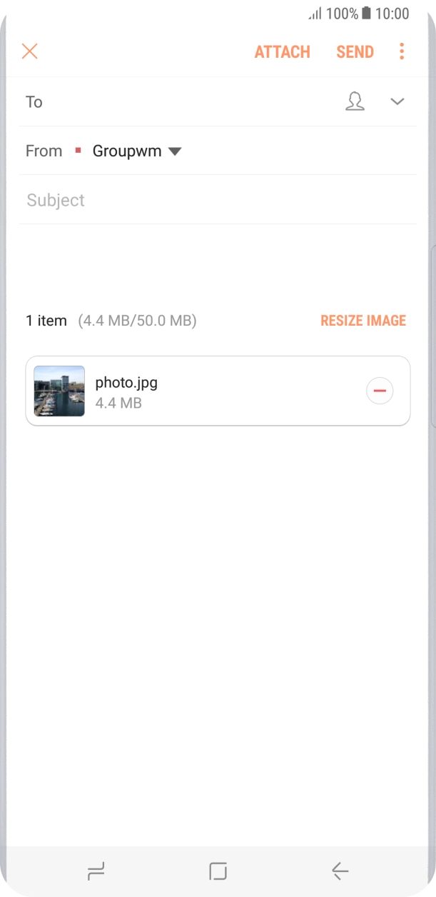Press the search field and key in the first letters of the recipient's name.