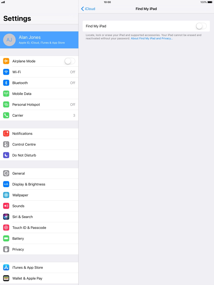 Press the indicator next to Press the indicator next to