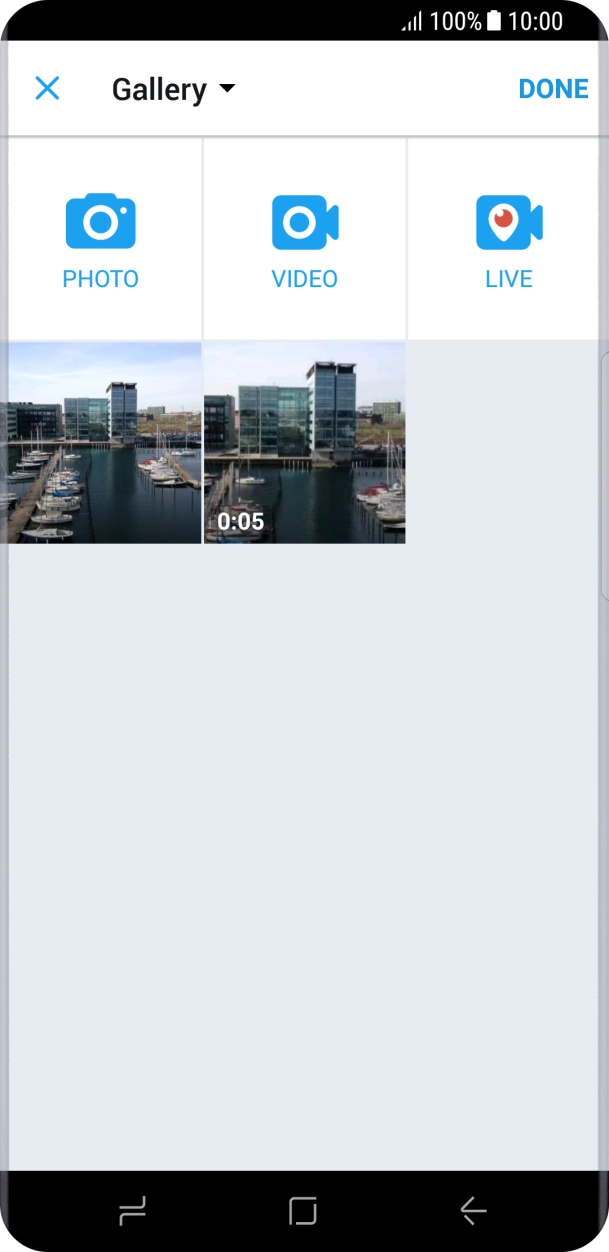 Press the required picture.