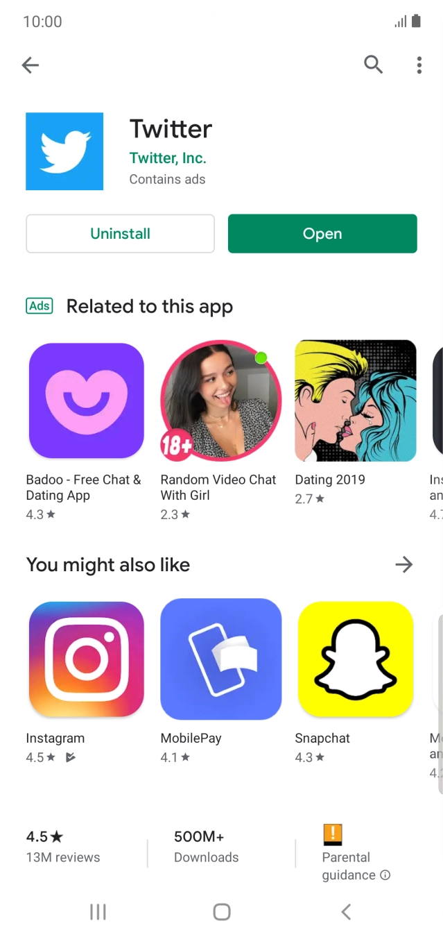 Press the Home key to return to the home screen.
